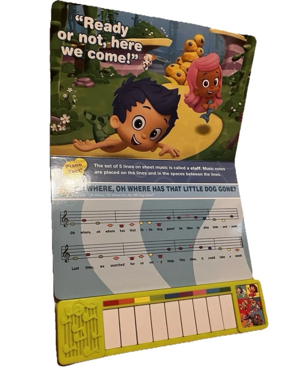 Nickelodeon Nick Jr. Let’s Play Piano! Board Book with Built-In Keyboard Piano